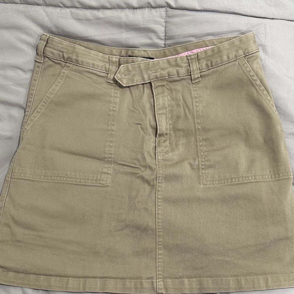 Lands' End Khaki Skirt